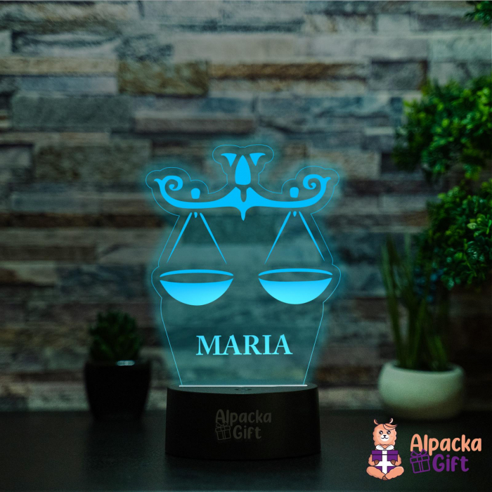 Lampă 3D - Zodia Balantă [3]