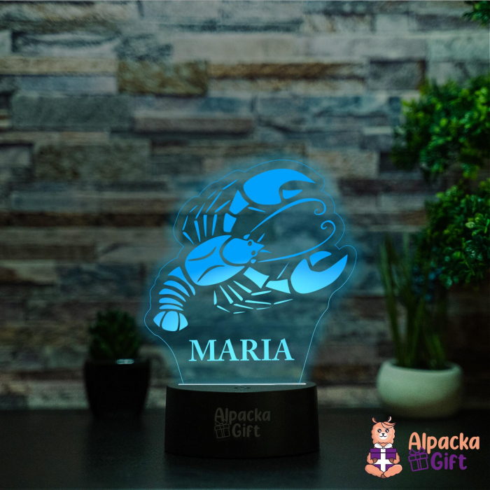 Lampă 3D - Zodia Rac [2]