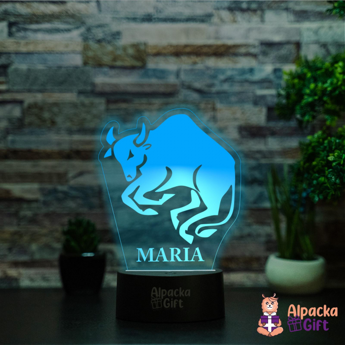 Lampă 3D Zodia Taur [2]