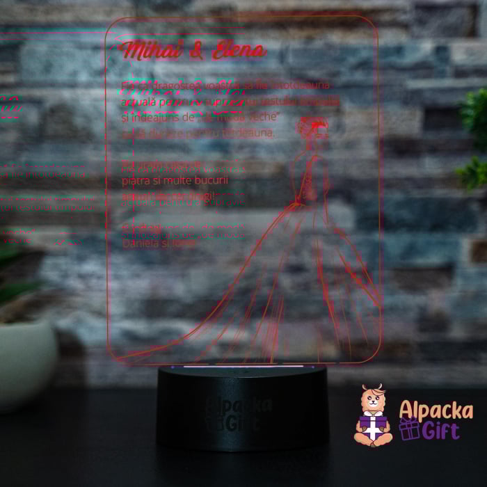 Lampa 3D Mireasa [3]