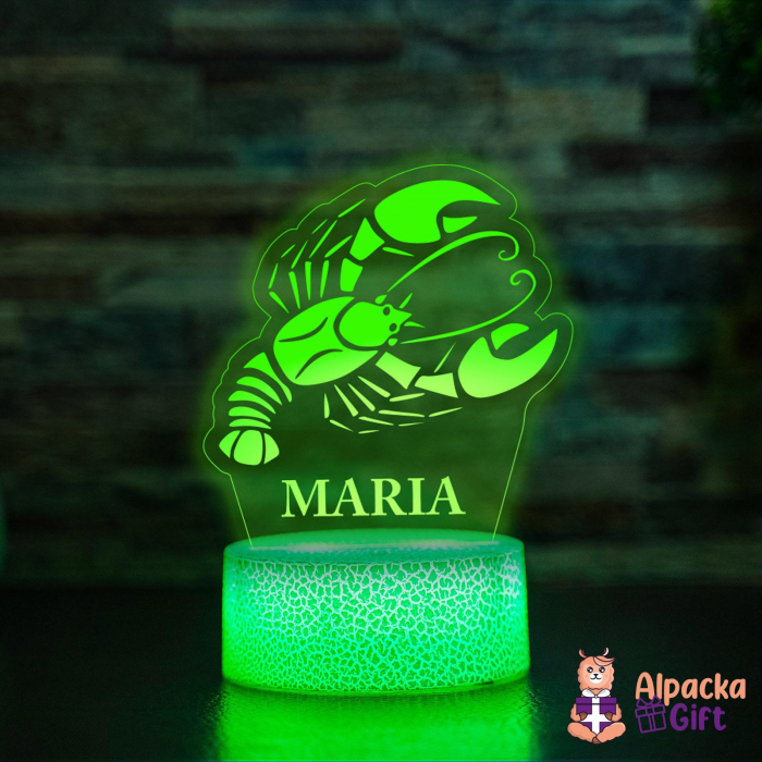 Lampă 3D - Zodia Rac [4]