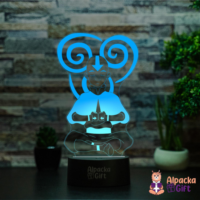 Lampa 3D Avatar Aang [3]