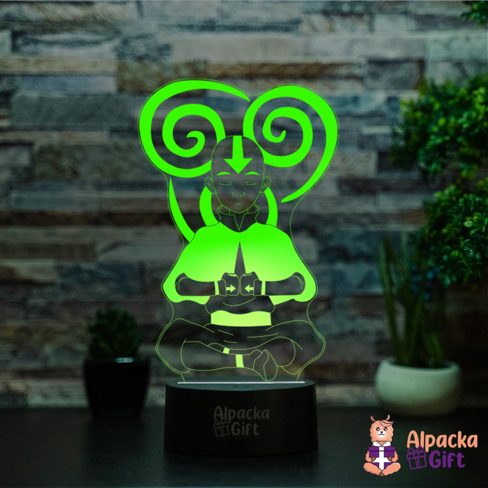 Lampa 3D Avatar Aang [2]