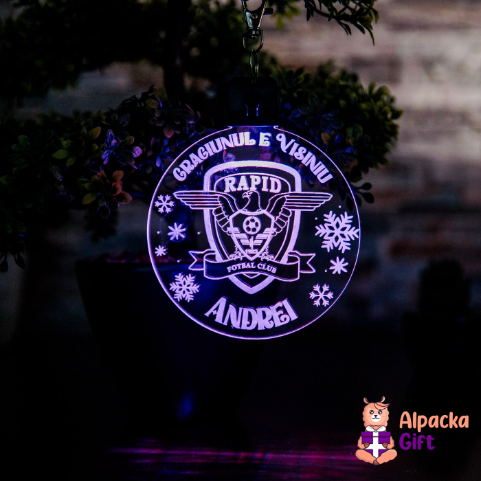 Decoratiune de Craciun LED -  Rapid Bucuresti [5]