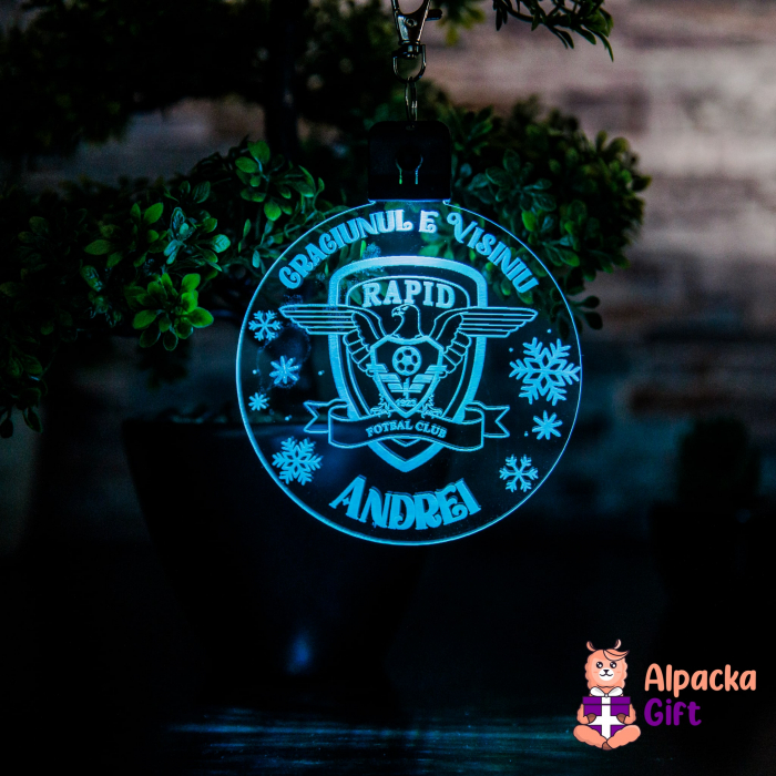 Decoratiune de Craciun LED -  Rapid Bucuresti [2]