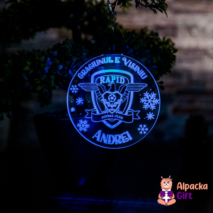Decoratiune de Craciun LED -  Rapid Bucuresti [7]