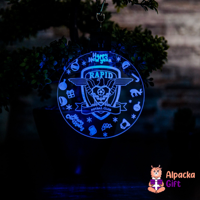Set 4 Decoratiuni de Craciun LED - Rapid Bucuresti [5]
