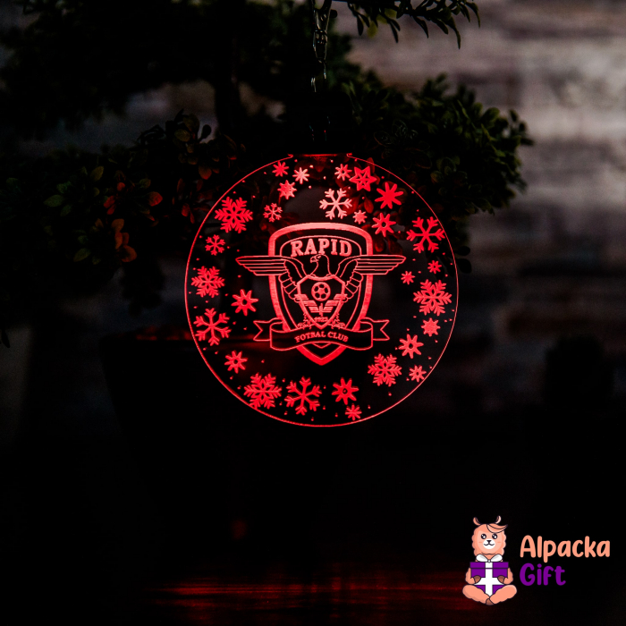 Set 4 Decoratiuni de Craciun LED - Rapid Bucuresti [6]