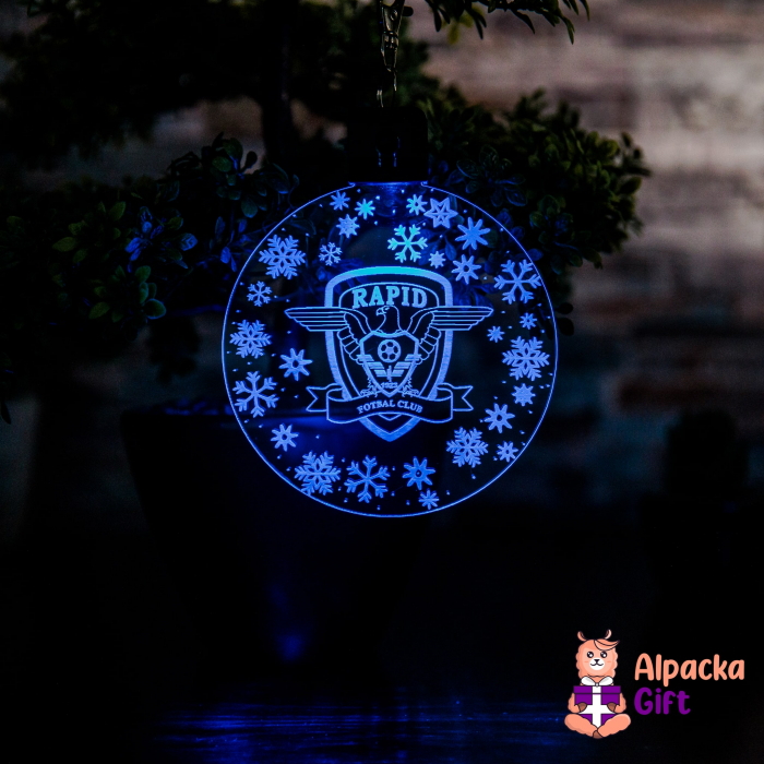 Set 4 Decoratiuni de Craciun LED - Rapid Bucuresti [13]