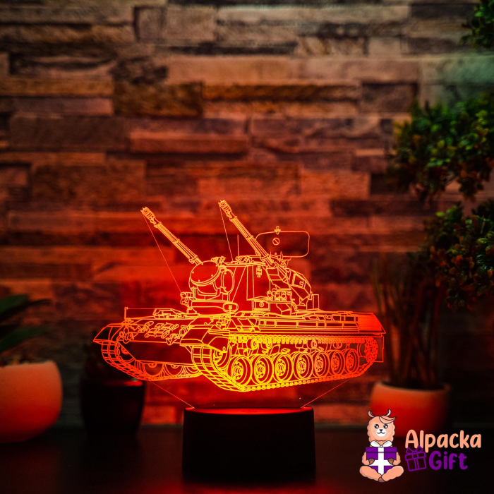 Lampă 3D Tanc 2 [2]