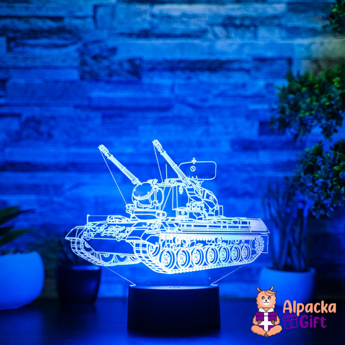 Lampă 3D Tanc 2 [3]