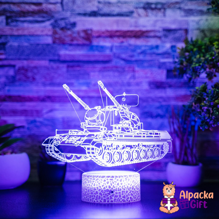 Lampă 3D Tanc 2 [2]