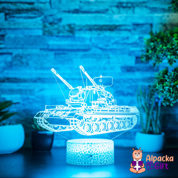Lampă 3D Tanc 2 [3]