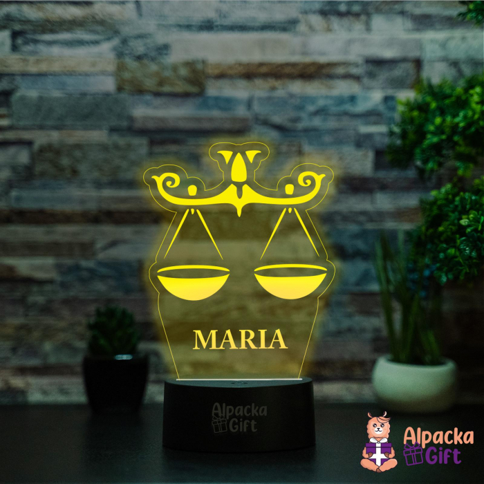 Lampă 3D - Zodia Balantă [5]