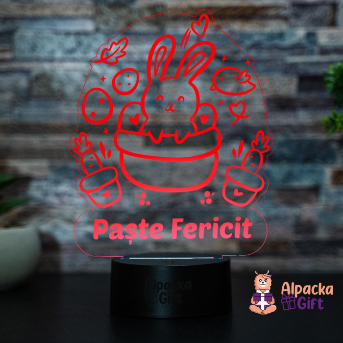 Lampă 3D - Iepuraș de Paște 2 [4]