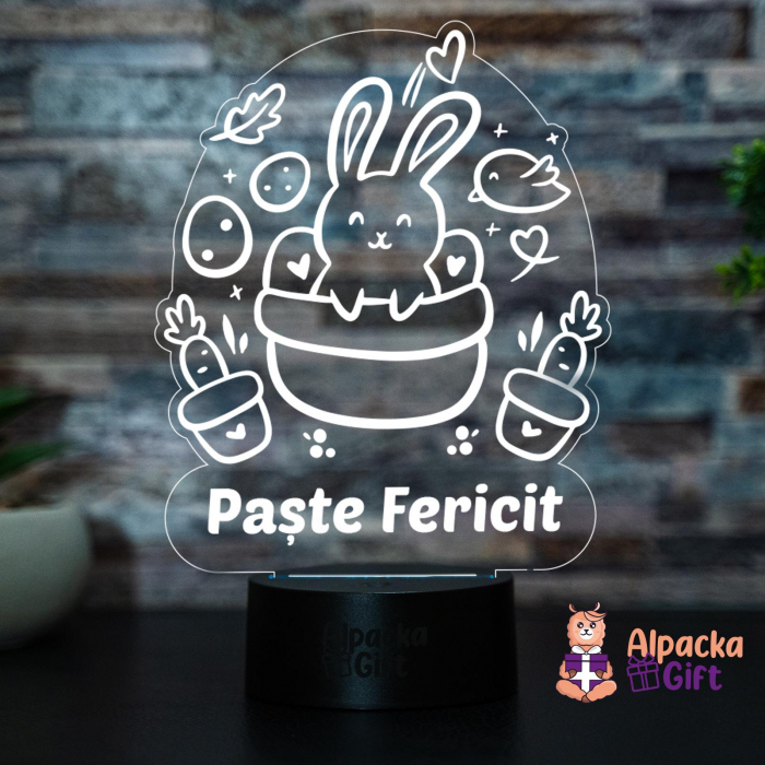 Lampă 3D - Iepuraș de Paște 2 [3]