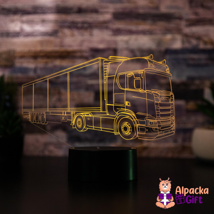 Lampă 3D - Camion Suedez [6]