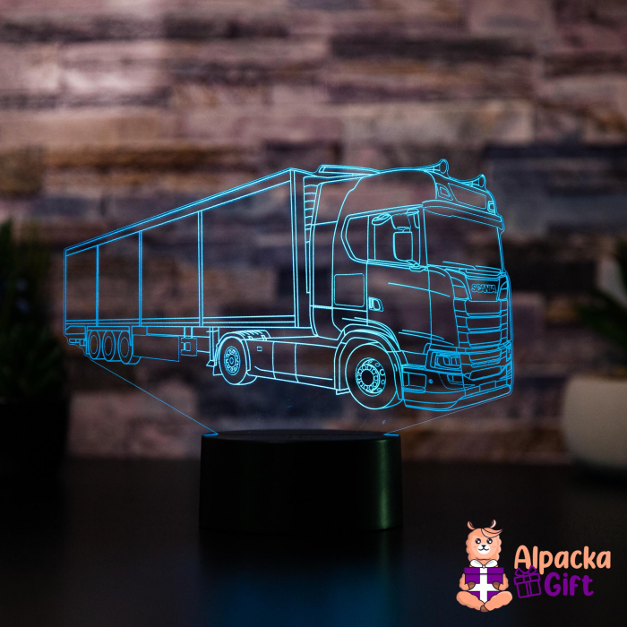 Lampă 3D - Camion Suedez [5]