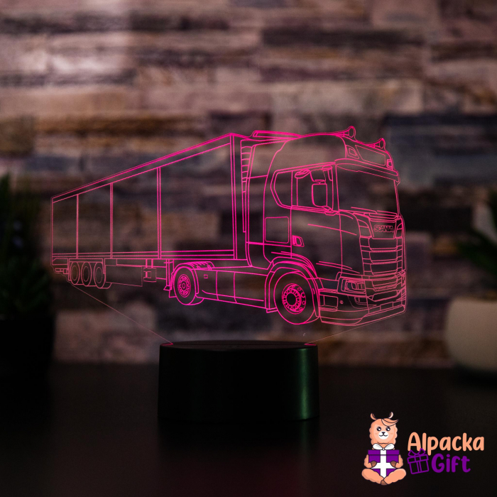 Lampă 3D - Camion Suedez [4]