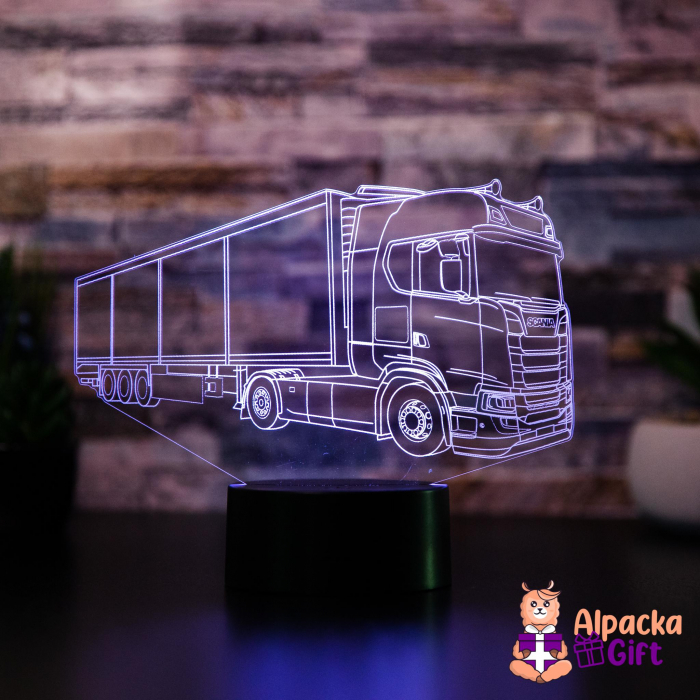 Lampă 3D - Camion Suedez [2]