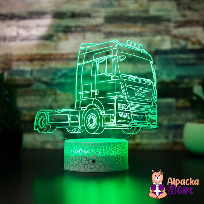 Lampă 3D MAN - Cap Tractor [2]
