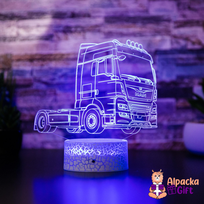 Lampă 3D MAN - Cap Tractor [3]