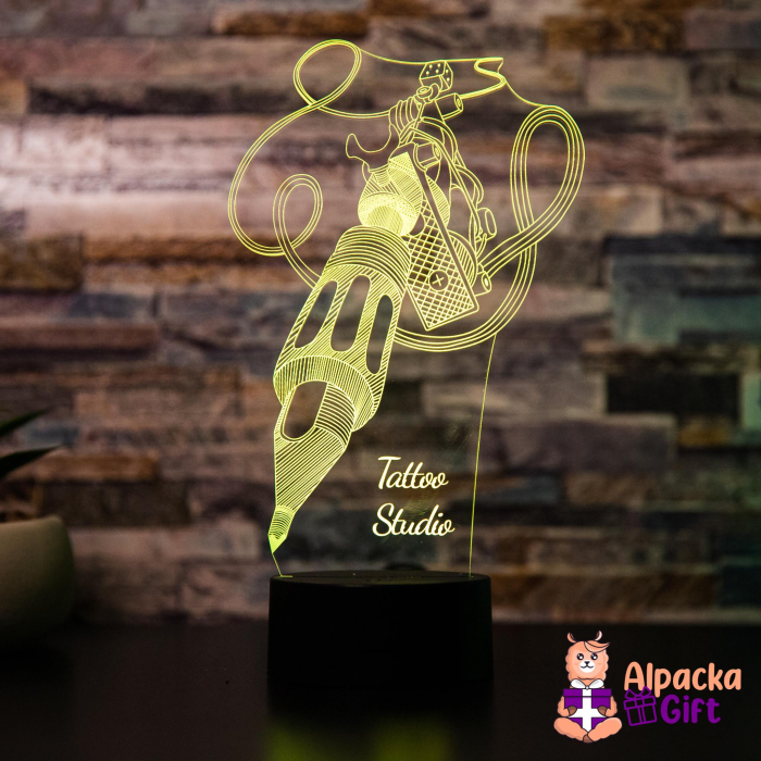 Lampă 3D Mașina de tatuat [2]