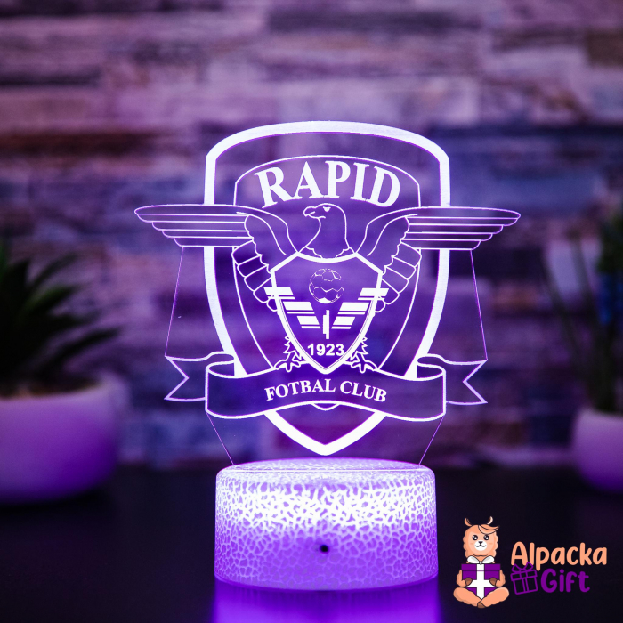 Lampă 3D Rapid București [3]