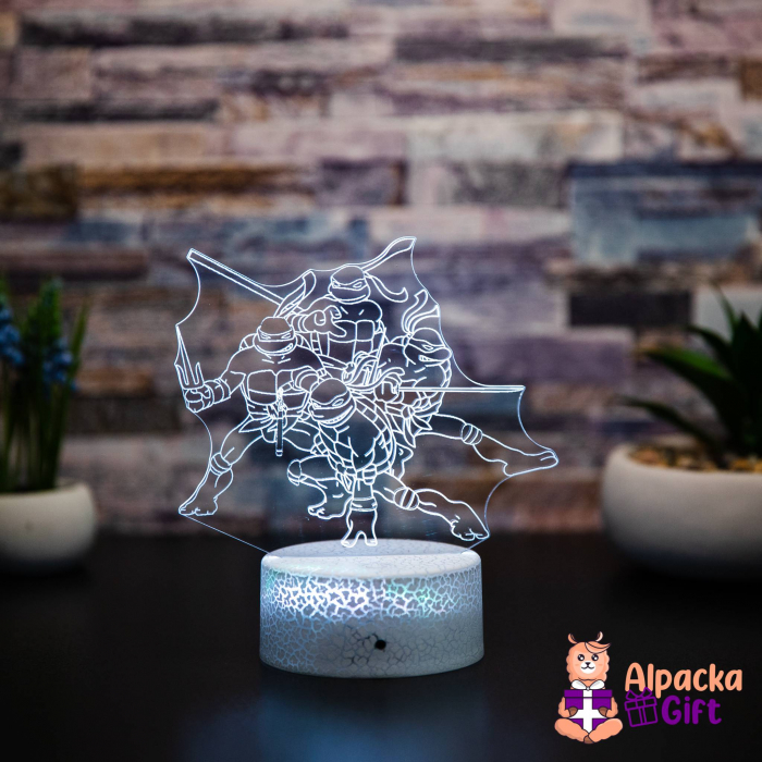 Lampă 3D Țestoasele Ninja [2]