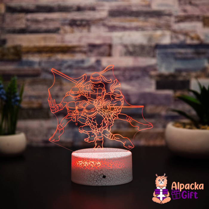 Lampă 3D Țestoasele Ninja [3]