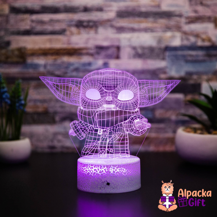 Lampă 3D Baby Yoda [2]