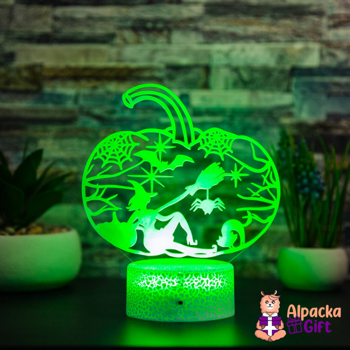 Lampa 3D Dovleac Halloween 2 [2]