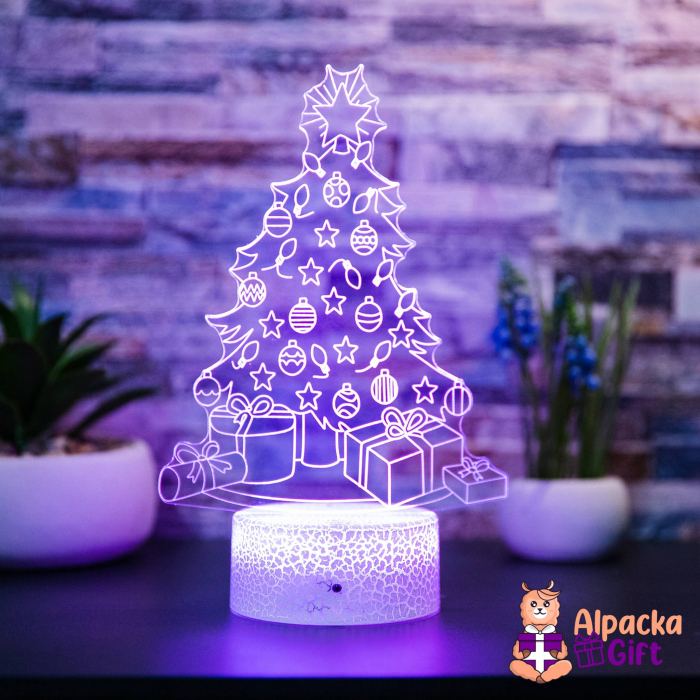 Lampă 3D Brad de Crăciun [4]