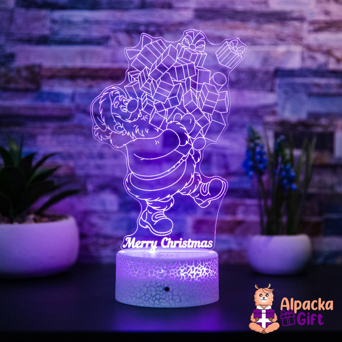 Lampa 3D Moș Crăciun 1 [2]
