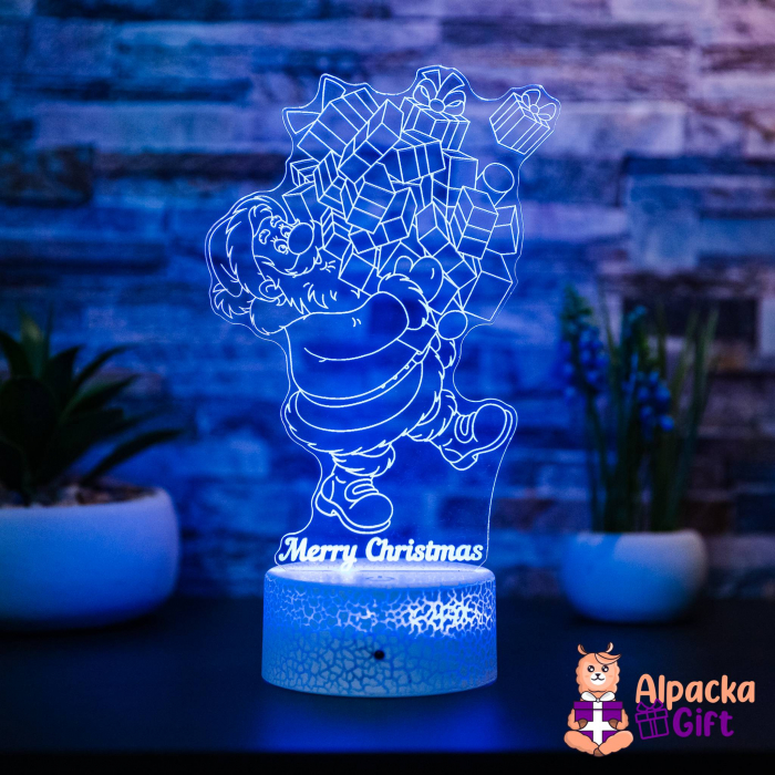 Lampa 3D Moș Crăciun 1 [3]