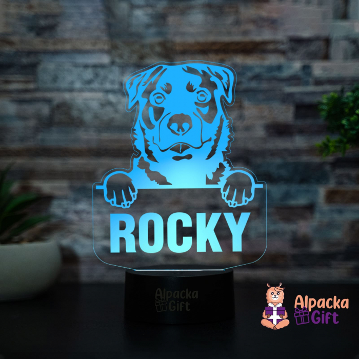 Lampă 3D - Rotweiller [2]