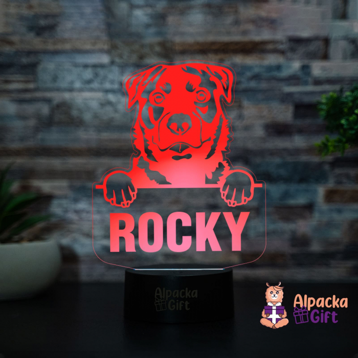 Lampă 3D - Rotweiller [3]