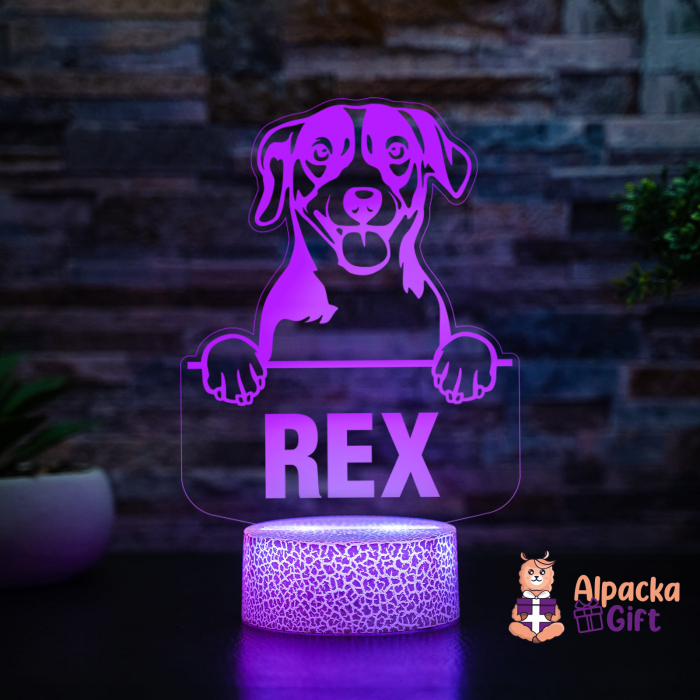 Lampă 3D - Russell Terrier [4]