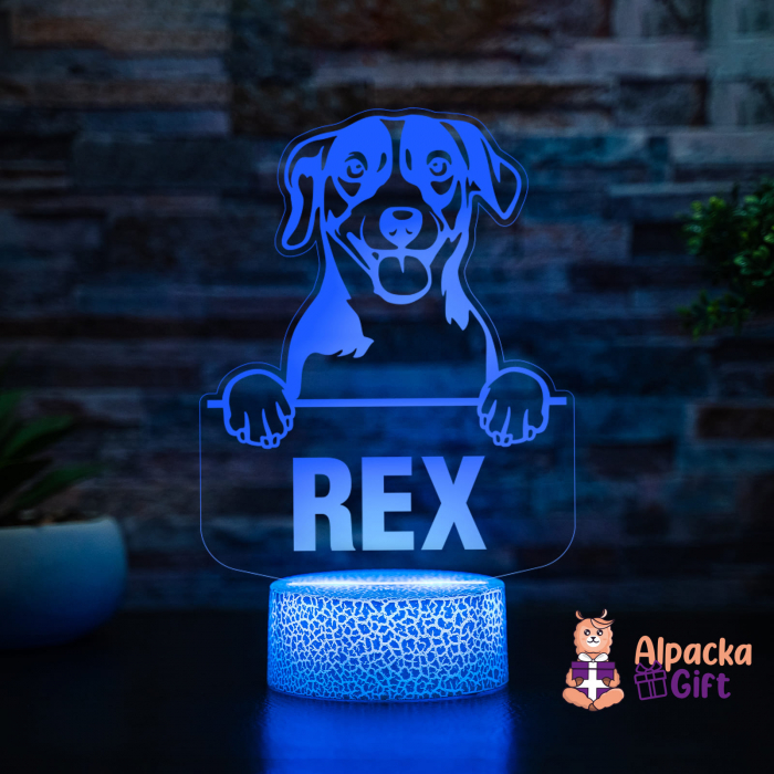 Lampă 3D - Russell Terrier [3]