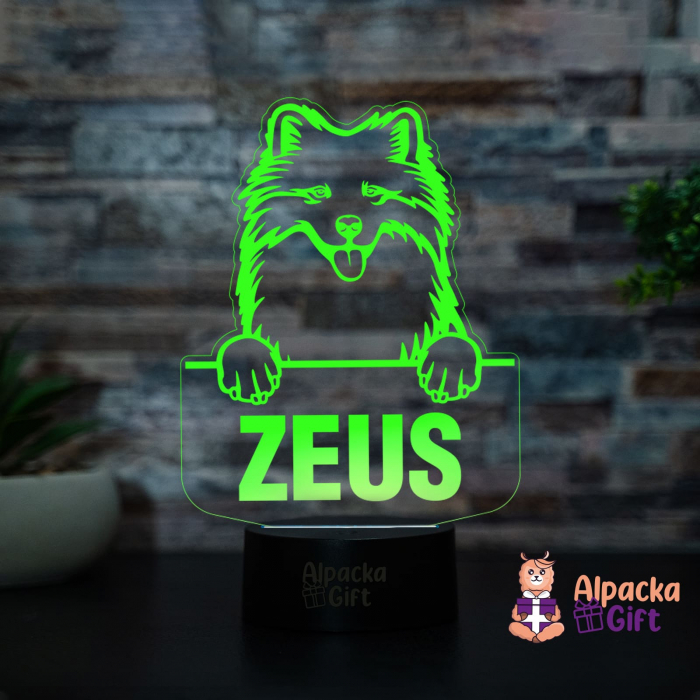 Lampă 3D Samoyed [2]