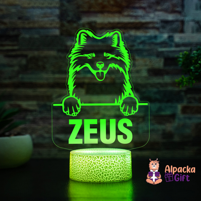 Lampă 3D Samoyed [4]