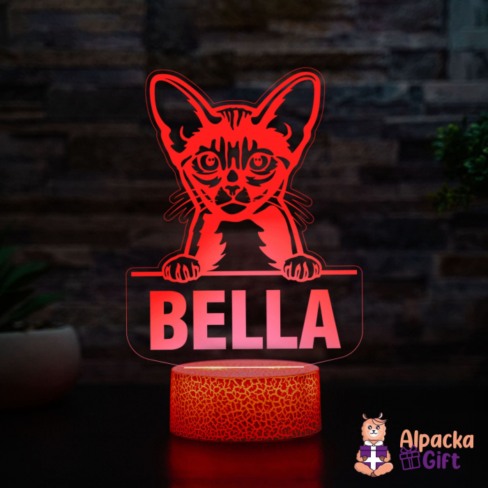 Lampă 3D Abyssinian [5]
