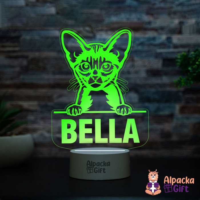 Lampă 3D Abyssinian [2]