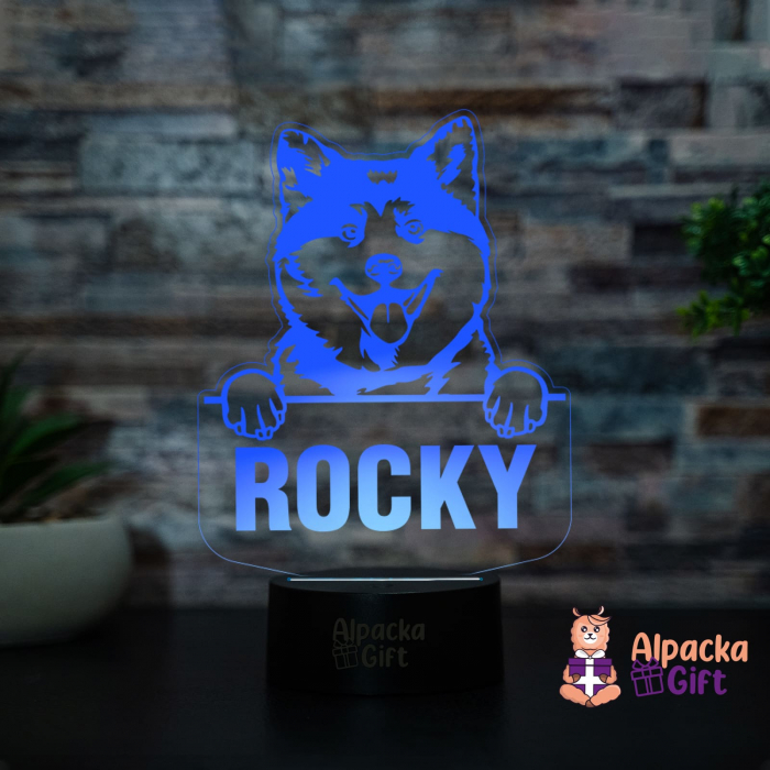 Lampă 3D - Akita Inu [3]