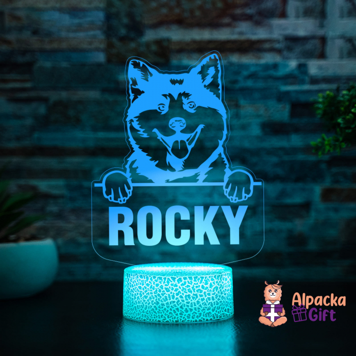 Lampă 3D - Akita Inu [4]