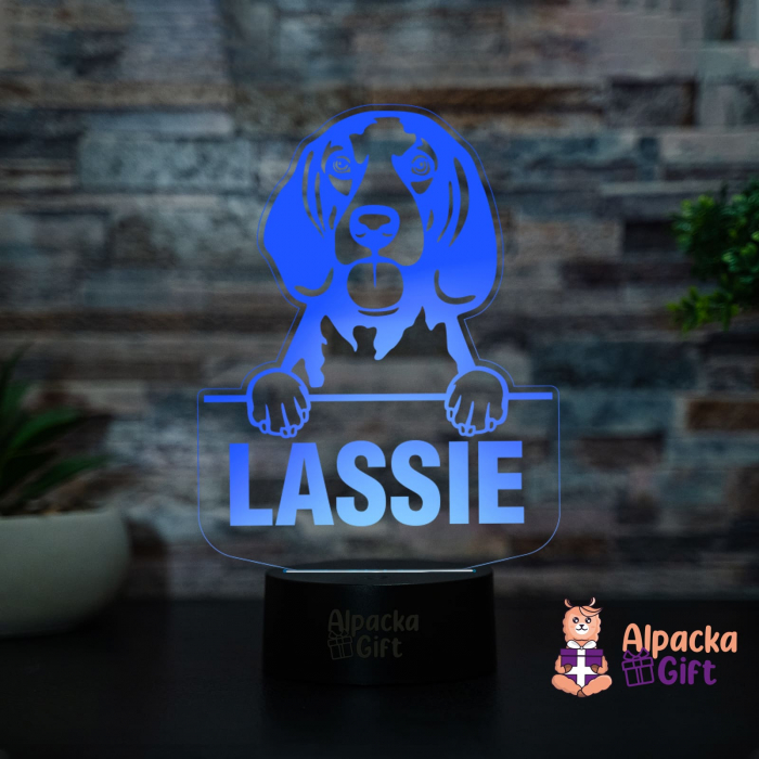 Lampă 3D - American English Coonhound [3]