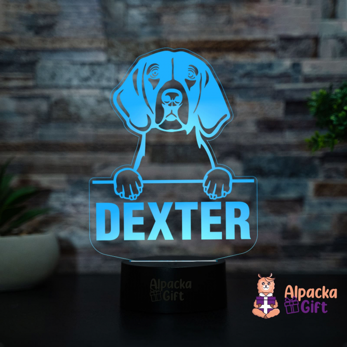 Lampă 3D - Foxhound American [2]