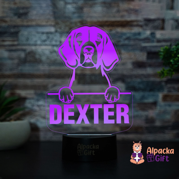 Lampă 3D - Foxhound American [3]