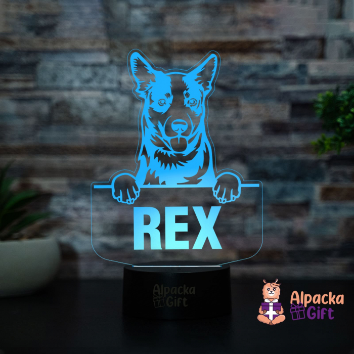 Lampă 3D - Caine de Bovine Australian [3]