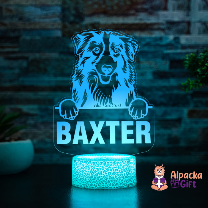Lampă 3D - Ciobanesc Australian (Australian Shepherd) [2]